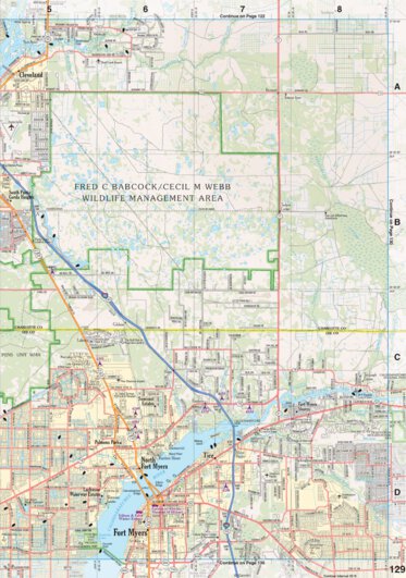 Florida Atlas & Gazetteer Page 129 Preview 1