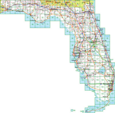 Florida Atlas & Gazetteer Overview Map Preview 1