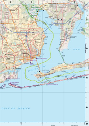 Florida Atlas & Gazetteer Page 35 Preview 1