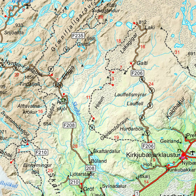 Iceland Touring Map 600 000 2022 Preview 3