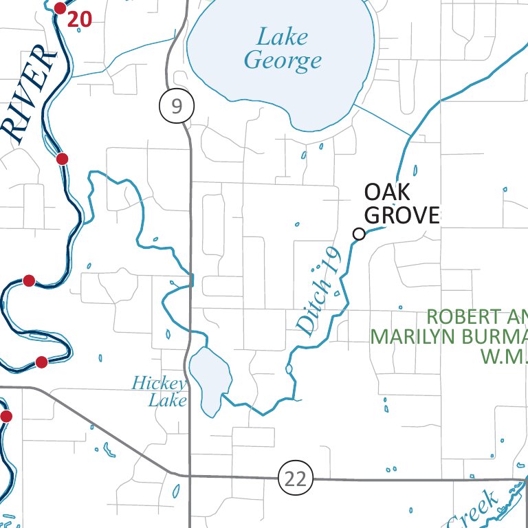Rum River State Water Trail - Map 3 Isanti to the Mississippi River ...