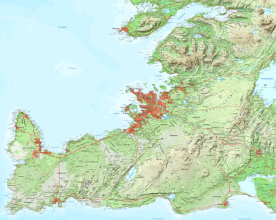 Iceland 1:100.000 Map #1 Reykjanesskagi Preview 1