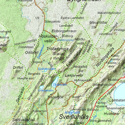 Iceland 1:100.000 Map #1 Reykjanesskagi Preview 3