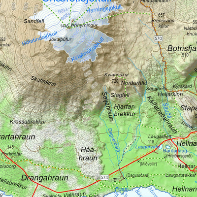 Iceland 1:100.000 Map #3 Snæfellsjökull Preview 3