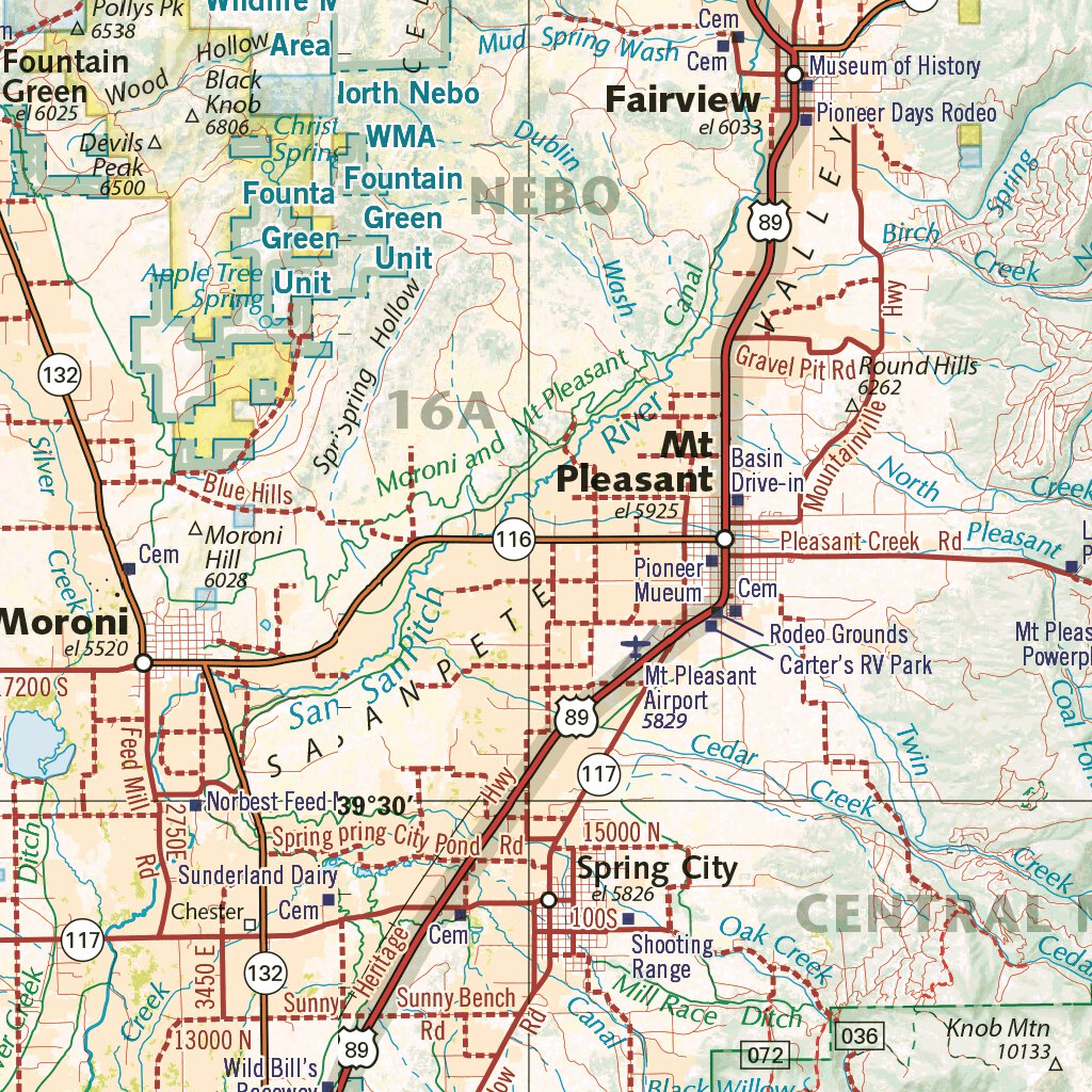 Utah Atlas Landscape Maps Map by East View Map Link | Avenza Maps