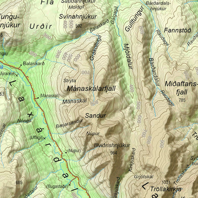 Iceland 1:100.000 Map #9 Skagi Preview 3