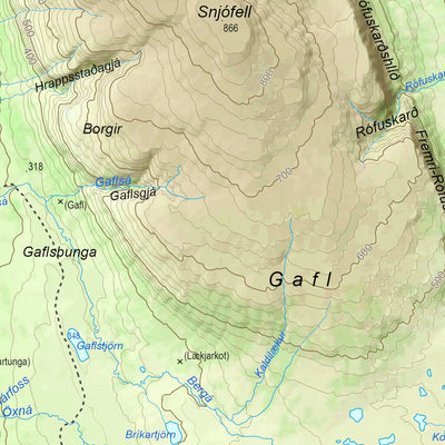 Iceland 1:100.000 Map #10 Vatnsdalur Preview 2
