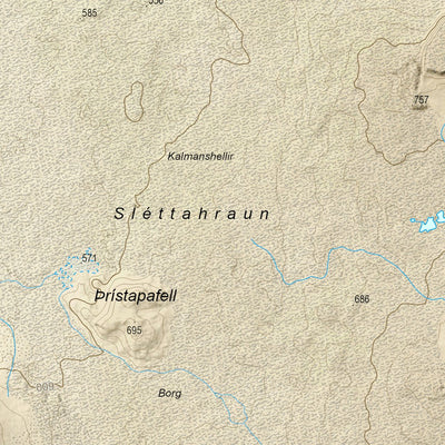 Iceland 1:100.000 Map #11 Langjökull Preview 3