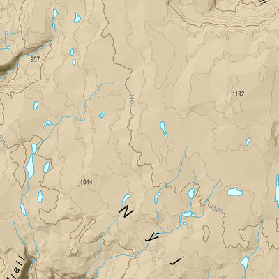 Iceland 1:100.000 Map #17 Nýjabæjarfjall Preview 2