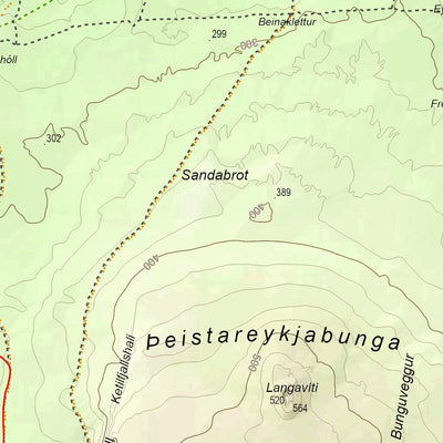Iceland 1:100.000 Map #20 Kelduhverfi Preview 2