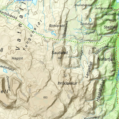 Iceland 1:100.000 Map #20 Kelduhverfi Preview 3