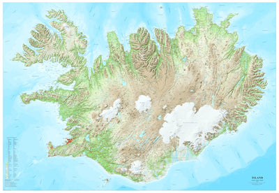 Iceland 1:300 000 as a single map 2022 Preview 1