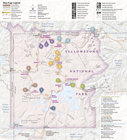 1705 Yellowstone Day Hikes (map 00) Preview 1