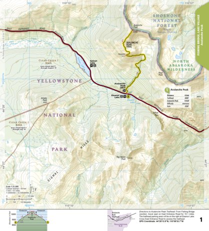 1705 Yellowstone Day Hikes (map 01) Preview 1