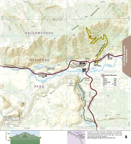 1705 Yellowstone Day Hikes (map 08) Preview 1