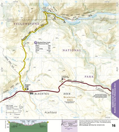 1705 Yellowstone Day Hikes (map 16) Preview 1