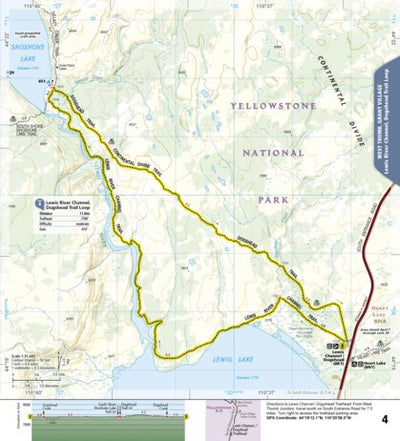 1705 Yellowstone Day Hikes (map 04) Preview 1