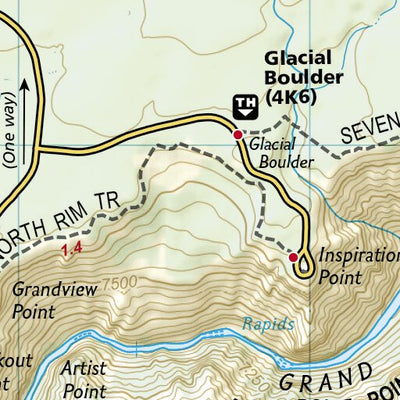 1705 Yellowstone Day Hikes (map 09) Preview 2