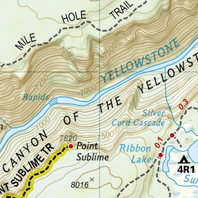 1705 Yellowstone Day Hikes (map 09) Preview 3