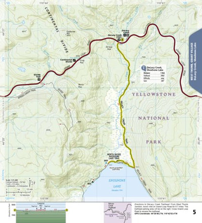 1705 Yellowstone Day Hikes (map 05) Preview 1