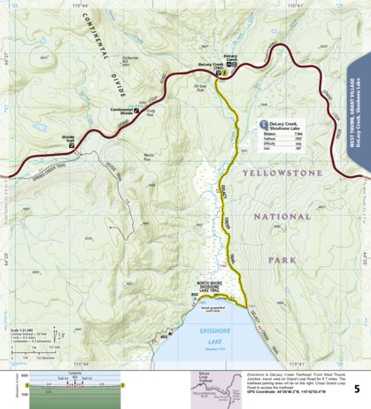 1705 Yellowstone Day Hikes (map 05) Preview 1