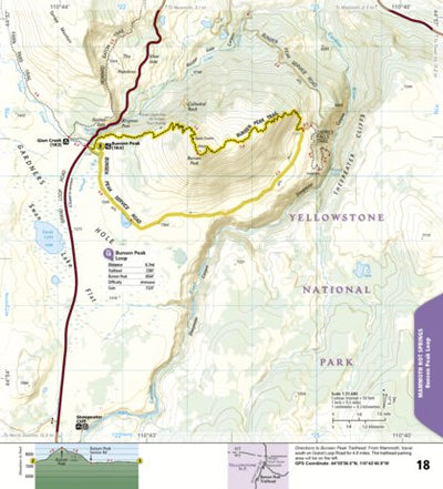 1705 Yellowstone Day Hikes (map 18) Preview 1
