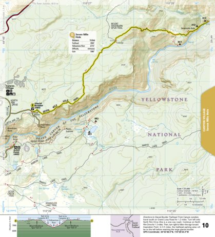 1705 Yellowstone Day Hikes (map 10) Preview 1