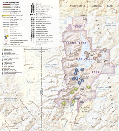 1706 Grand Teton Day Hikes (map 00) Preview 1