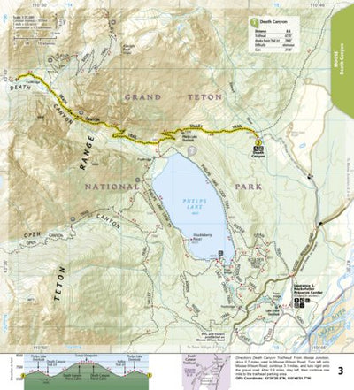 1706 Grand Teton Day Hikes (map 03) Preview 1