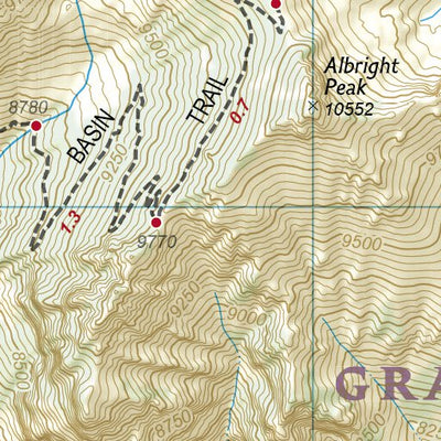 1706 Grand Teton Day Hikes (map 03) Preview 3