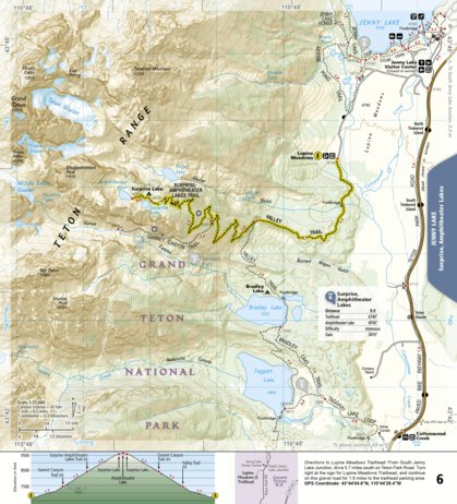 1706 Grand Teton Day Hikes (map 06) Preview 1
