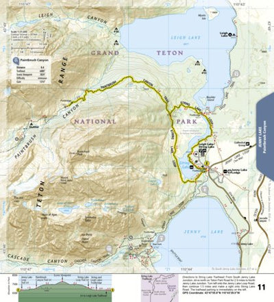 1706 Grand Teton Day Hikes (map 11) Preview 1