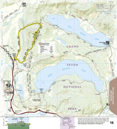1706 Grand Teton Day Hikes (map 16) Preview 1