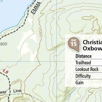 1706 Grand Teton Day Hikes (map 15) Preview 2