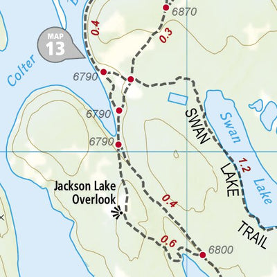 1706 Grand Teton Day Hikes (map 14) Preview 2