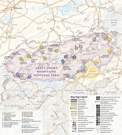 1702 Smokies Day Hikes (map 00) Preview 1