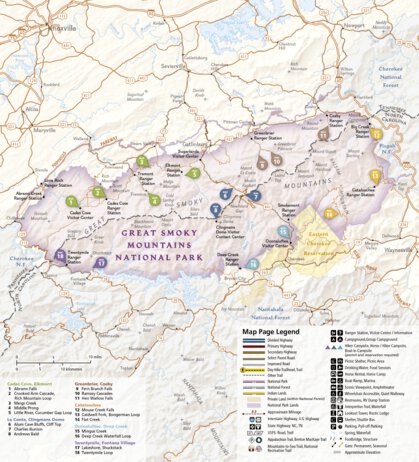 1702 Smokies Day Hikes (map 00) Preview 1