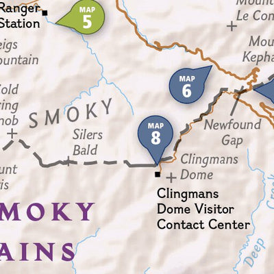 1702 Smokies Day Hikes (map 00) Preview 2