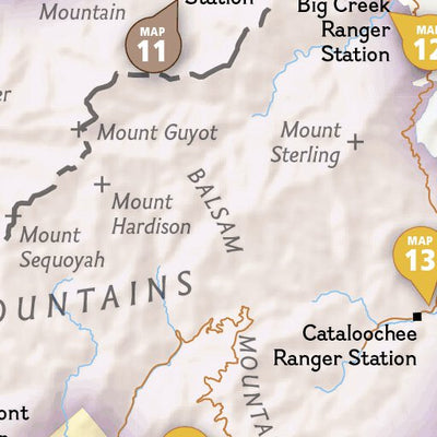 1702 Smokies Day Hikes (map 00) Preview 3