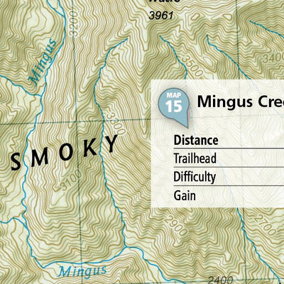 1702 Smokies Day Hikes (map 15) Preview 2