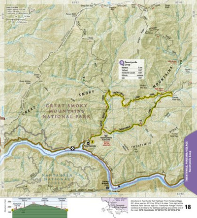 1702 Smokies Day Hikes (map 18) Preview 1