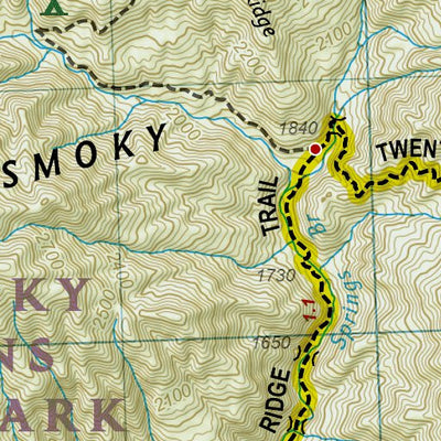 1702 Smokies Day Hikes (map 18) Preview 2