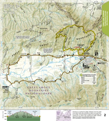 1702 Smokies Day Hikes (map 02) Preview 1