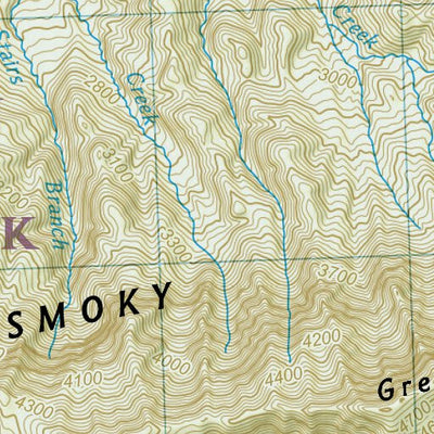 1702 Smokies Day Hikes (map 10) Preview 2