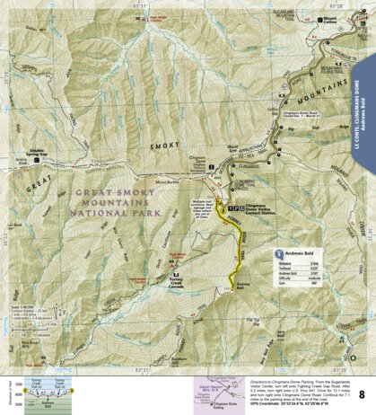 1702 Smokies Day Hikes (map 08) Preview 1