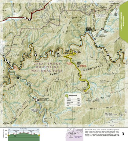 1702 Smokies Day Hikes (map 03) Preview 1
