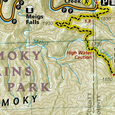 1702 Smokies Day Hikes (map 03) Preview 2