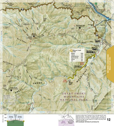 1702 Smokies Day Hikes (map 12) Preview 1