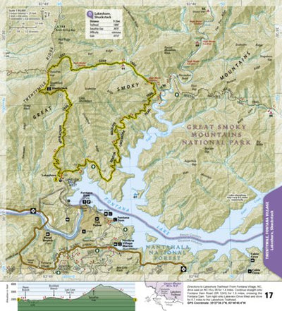 1702 Smokies Day Hikes (map 17) Preview 1