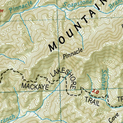 1702 Smokies Day Hikes (map 17) Preview 3